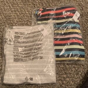 Old Navy Multicolor/Grey&White Striped Pajama Joggers